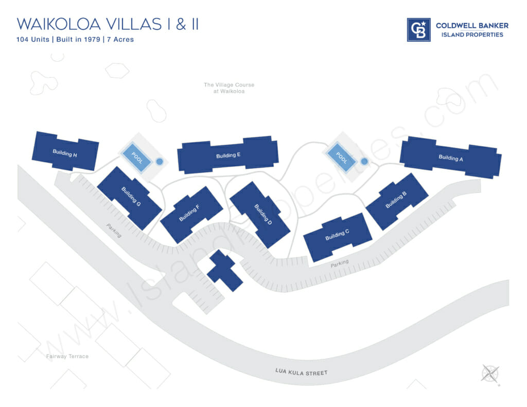 Waikoloa Villas I & II Map