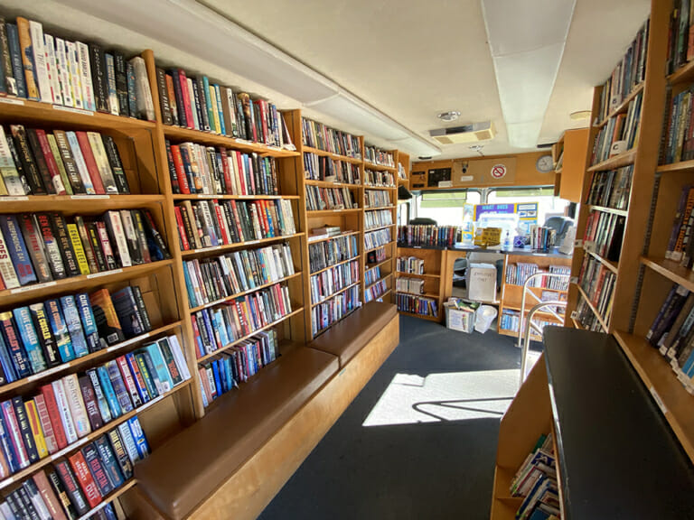 Interior photo of Waikoloa Bookmobile Inside