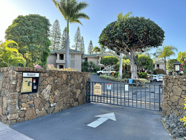 Waikoloa Fairways gate