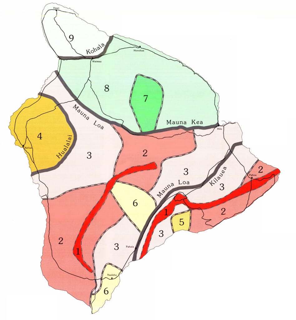 Waikoloa Lava Zone Map
